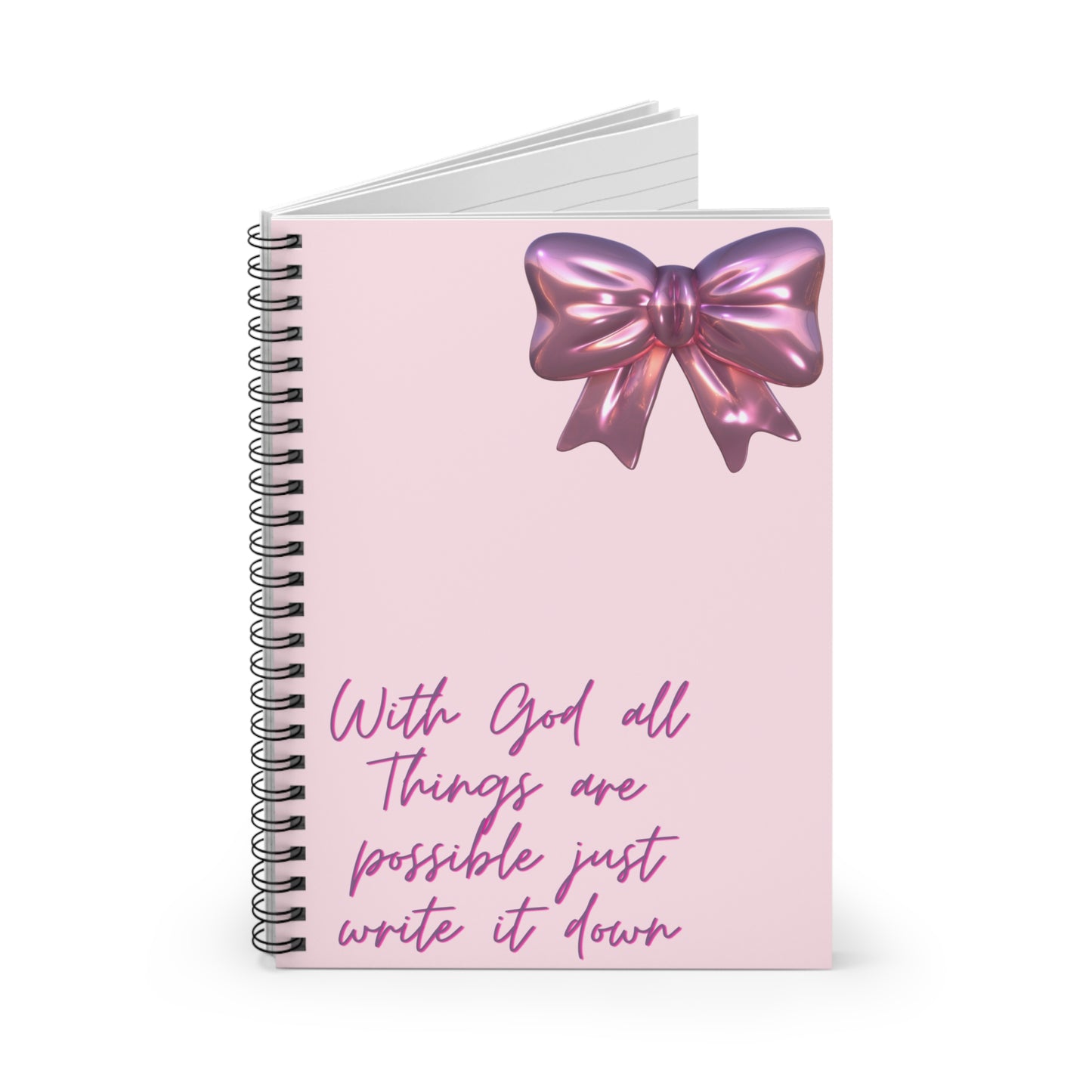 All Things Are Possible Spiral Notebook - Ruled Line