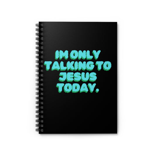 Jesus Only Spiral Notebook - Ruled Line