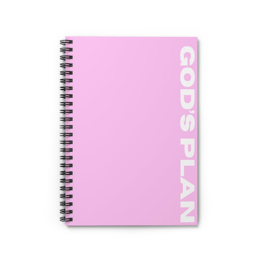Gods Plan Spiral Notebook - Ruled Line